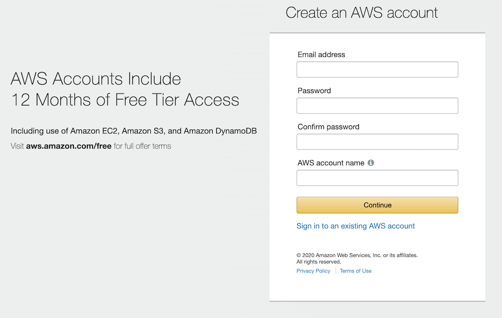 Create AWS Account